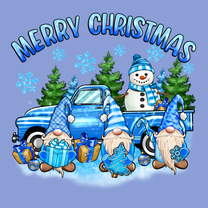 Merry Christmas Snowman Gnomes Truck Long Sleeve Tee by MaliasSmallBusiness | Teevron