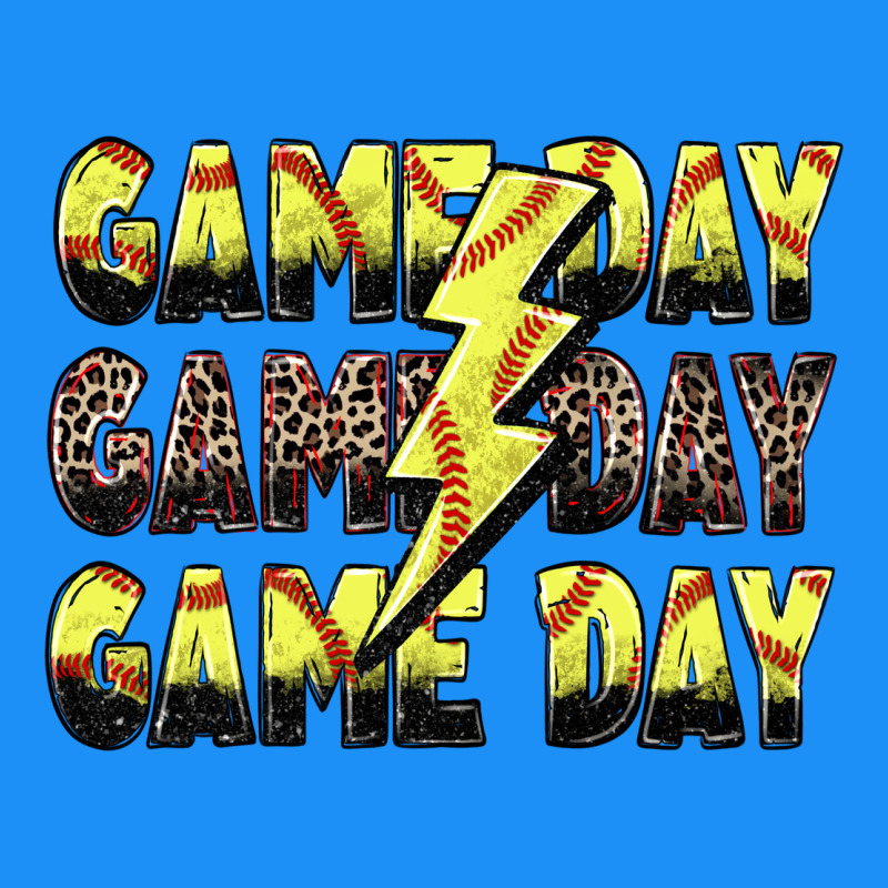 Game Day Game Day Softball Lightning Bolt Classic Tee by Zillion Design Studio | Teevron