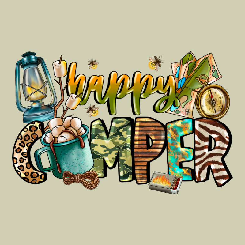 Happy Camper Heavy Core Tee by CowhideDigitalArt | Teevron