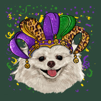 Mardi Gras Hat White Pomeranian Zipper Hoodie | Teevron