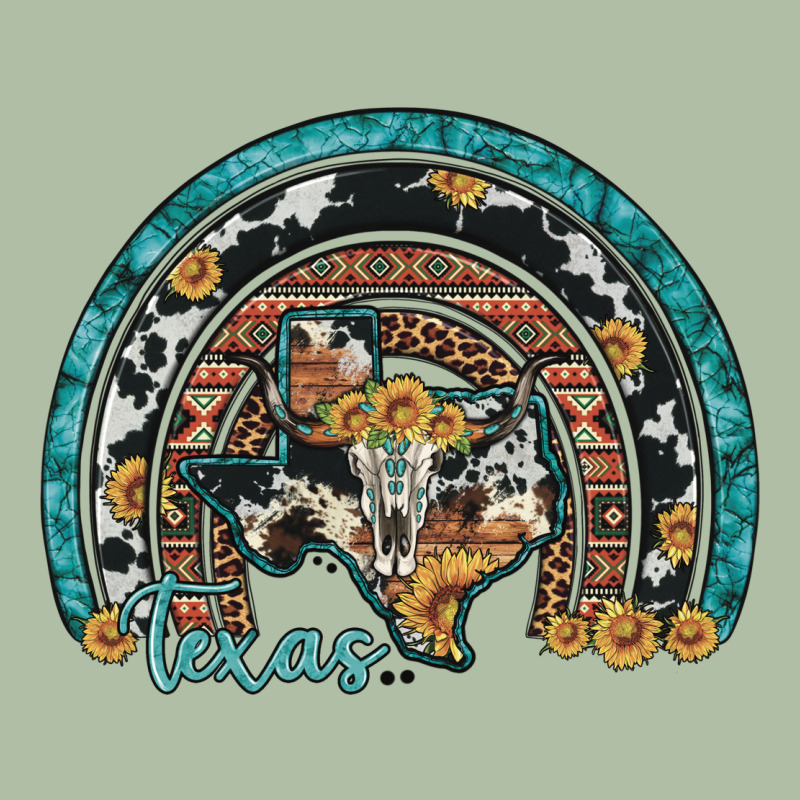 Texas Map Sunflower Leopard Cowhide Aztec Turquoise Gemstone Rainbow Urban Heavy Tee by Artiststas | Teevron