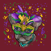 Mardi Gras Mask French Bulldog Zipper Hoodie | Teevron