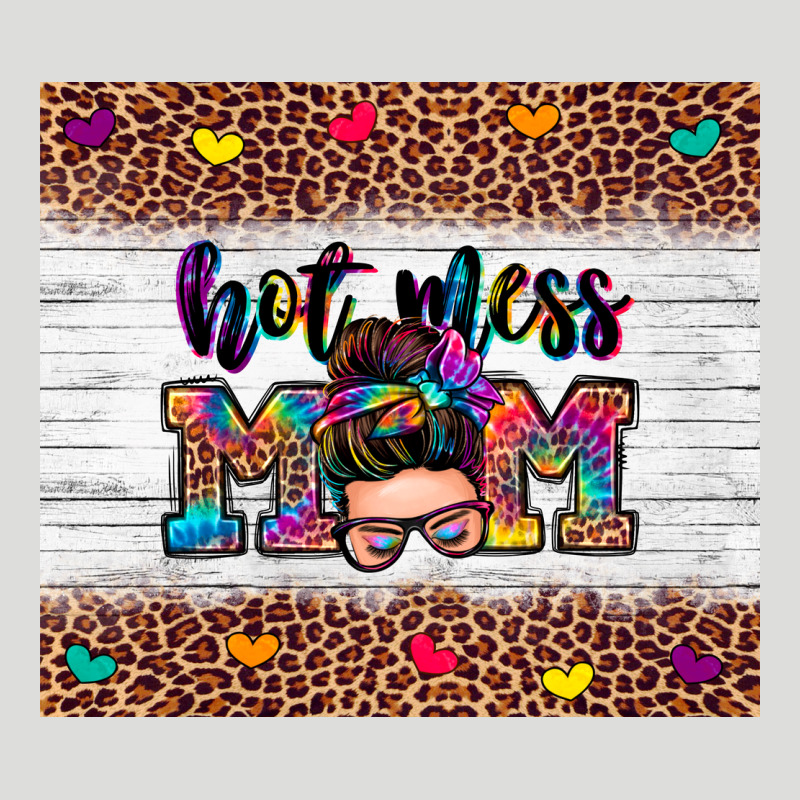 Hot Mess Mom Zipper Hoodie by Zillion Design Studio | Teevron