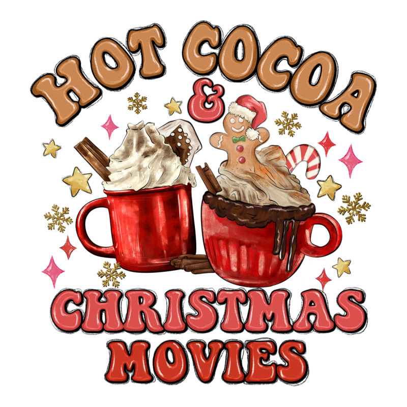 Hot Cocoa And Christmas Movies Long Sleeve Tee by MaliasSmallBusiness | Teevron