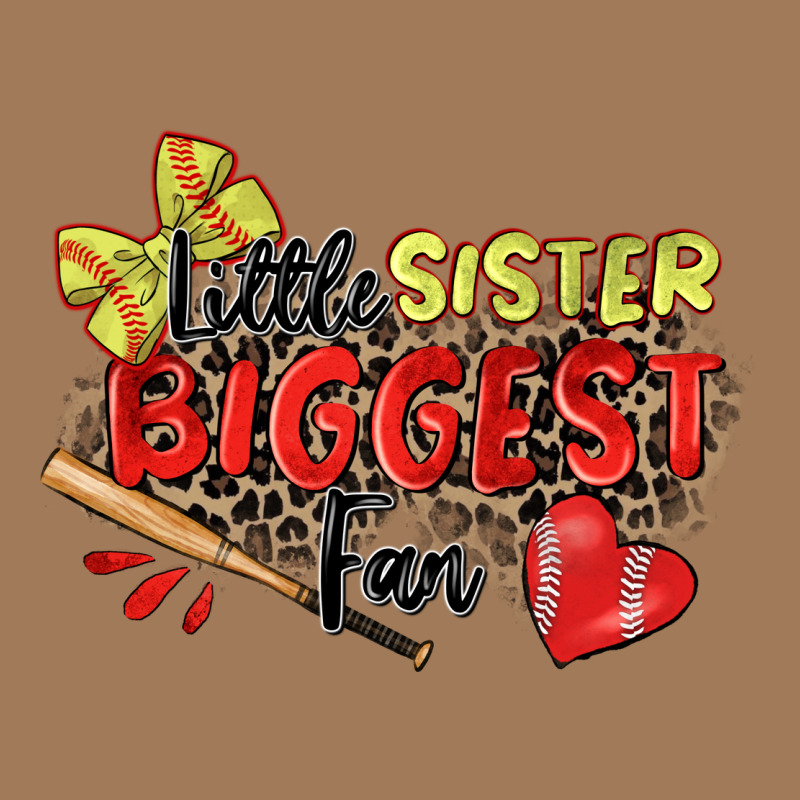 Little Sister Biggest Fan Softball Classic Tee by Zillion Design Studio | Teevron