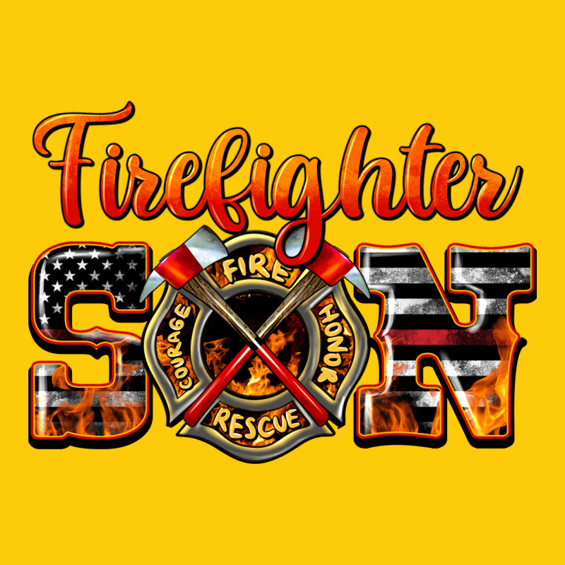 American Flag Firefighter Son Premium Hoodie by LillyAllenDesigns | Teevron
