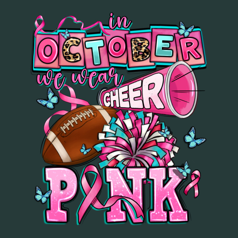 In October We Wear Cheer Pink Football Premium Sweatshirt by AdoDesignShop | Teevron