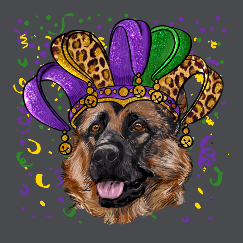 Mardi Gras Hat German Shepherd Zipper Hoodie by RanaPortraitStore | Teevron