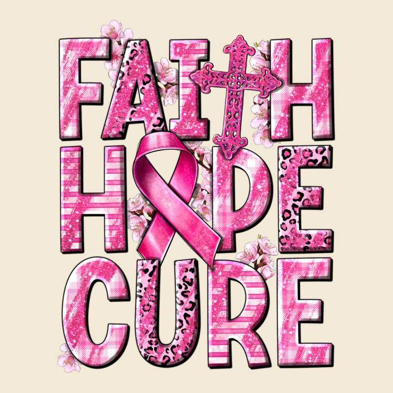 Faith Hope Cure Cancer Premium Hoodie by NancyCooperArtShop | Teevron
