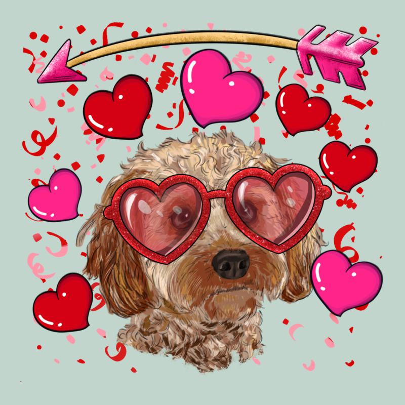 Valentine's Day Cockapoo Zipper Hoodie by RanaPortraitStore | Teevron