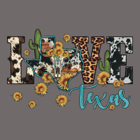 Love Texas Map Sunflower Cactus Cowhide Leopard Urban Heavy Tee | Teevron