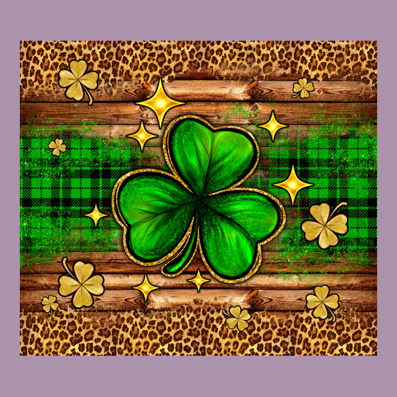 St. Patrick's Day Shamrock Leopard Heavyweight Hoodie by Neo Western | Teevron
