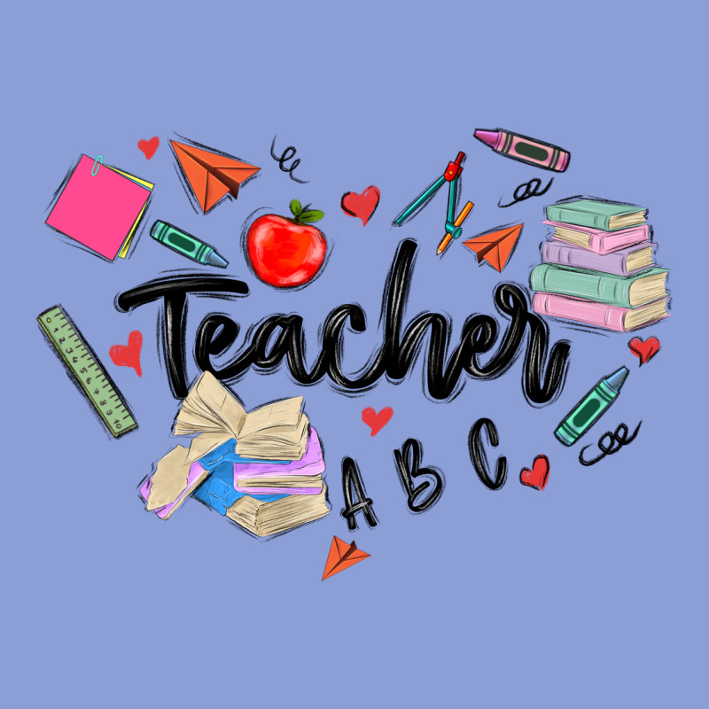 Teacher Heart Long Sleeve Tee by MaliasSmallBusiness | Teevron
