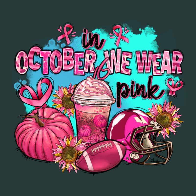 In October We Wear Pink American Football Premium Sweatshirt by AdoDesignShop | Teevron