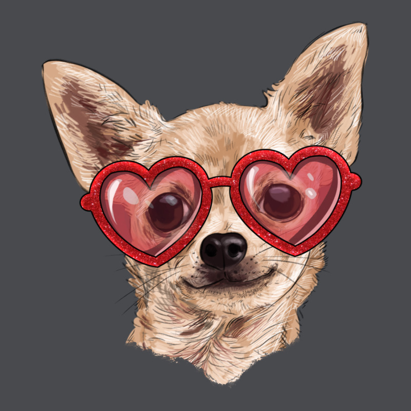 Chihuahua Dog With Love Glasses Zipper Hoodie by RanaPortraitStore | Teevron