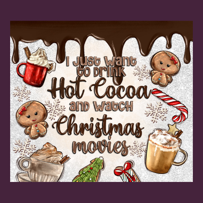 I Just Want To Drink Hot Cocoa Long Sleeve Tee by MaliasSmallBusiness | Teevron