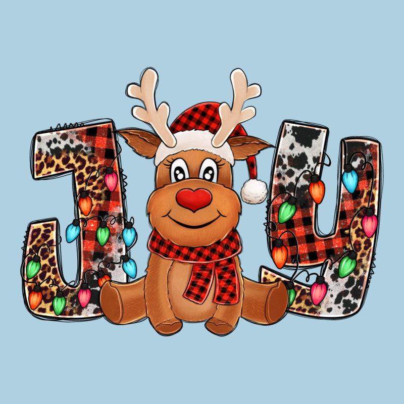 Joy Christmas Reindeer Premium Hoodie by Jasminsmagicworld | Teevron