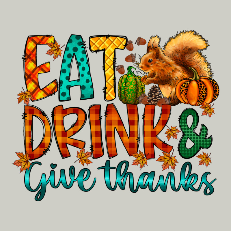 Eat Drink Give Thanks Heavyweight Hoodie by CowhideDigitalArt | Teevron