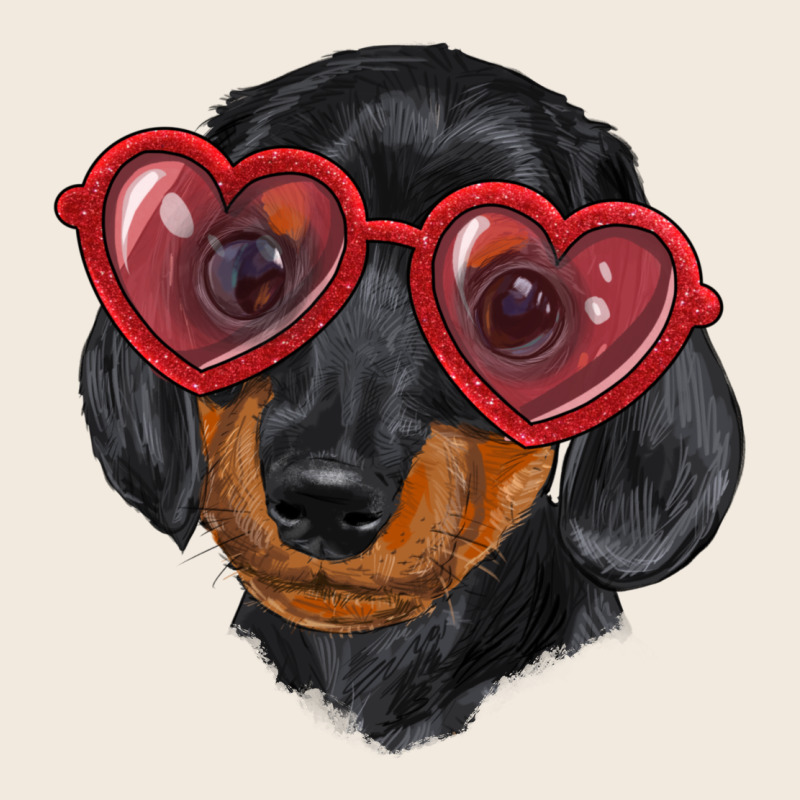 Dachshund With Love Glasses Zipper Hoodie by RanaPortraitStore | Teevron