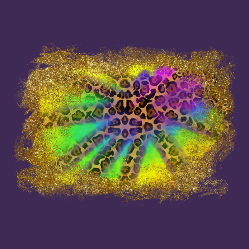 Colorful Glitter Leopard Background Premium Hoodie by RanaPortraitStore | Teevron