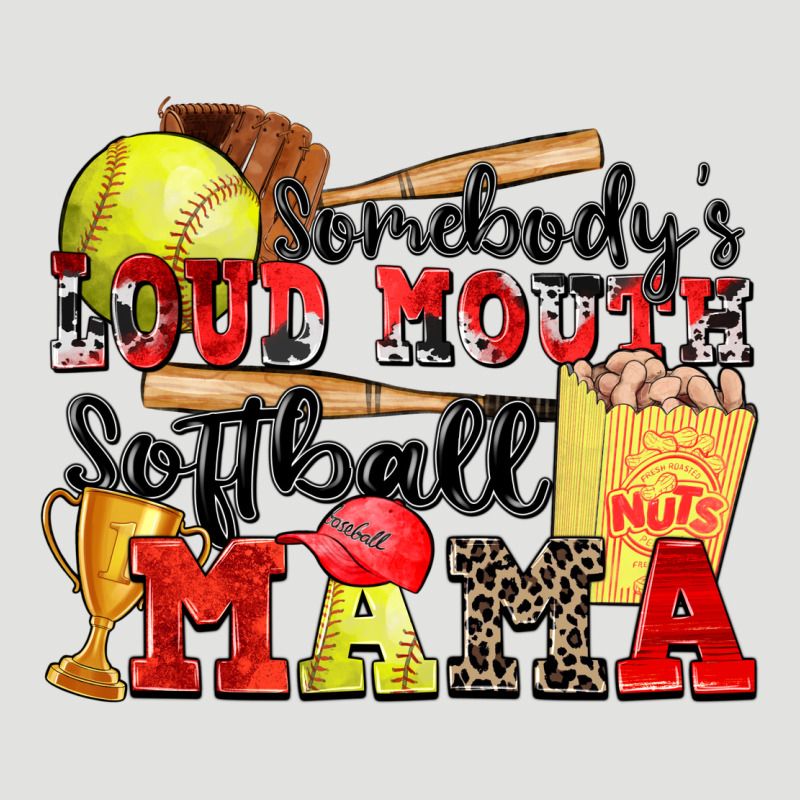 Somebody's Loud Mouth Softball Mama Classic Tee by Zillion Design Studio | Teevron