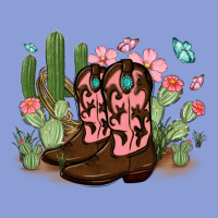 Cowboy Boots With Cactus Long Sleeve Tee | Teevron