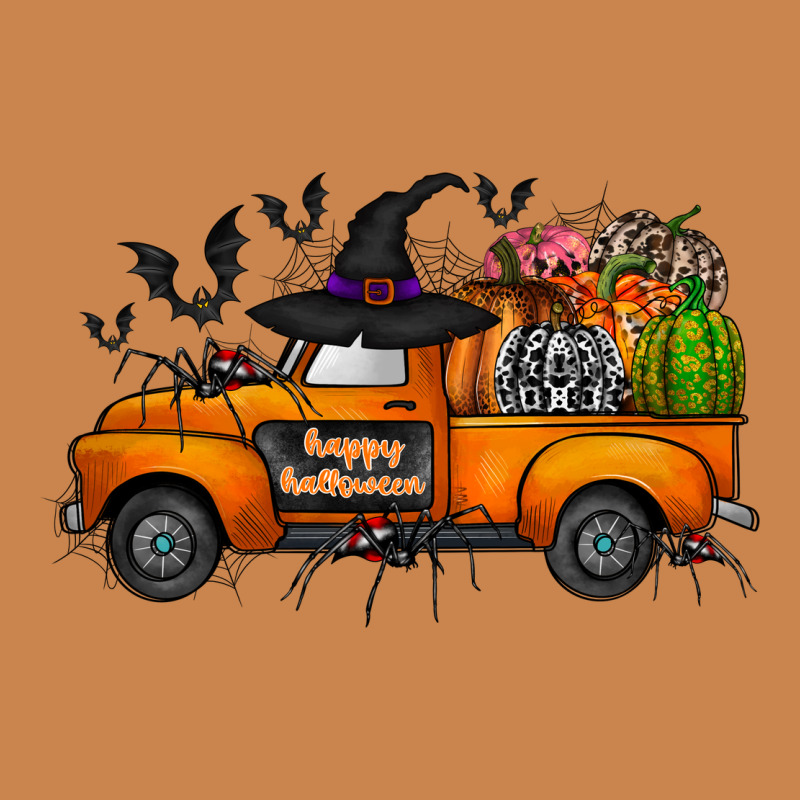 Happy Halloween Truck Heavyweight Hoodie by CowhideDigitalArt | Teevron