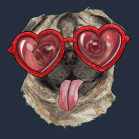 Pug With Love Glasses Zipper Hoodie | Teevron