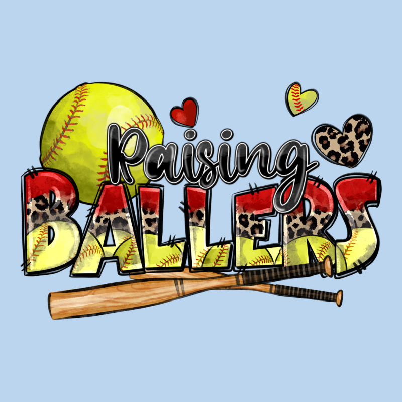Raising Ballers Softball Classic Tee by Zillion Design Studio | Teevron
