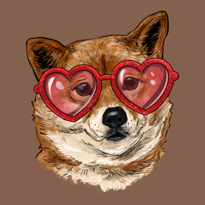 Shiba Inu With Love Glasses Zipper Hoodie by RanaPortraitStore | Teevron