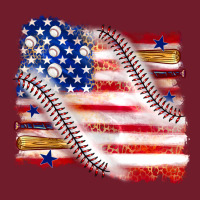 Baseball American Flag Zipper Hoodie | Teevron