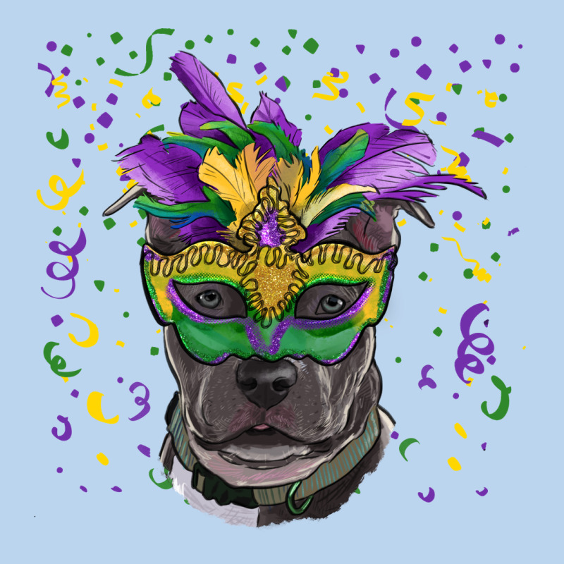 Mardi Gras  Mask Pitbull Classic Tee by RanaPortraitStore | Teevron