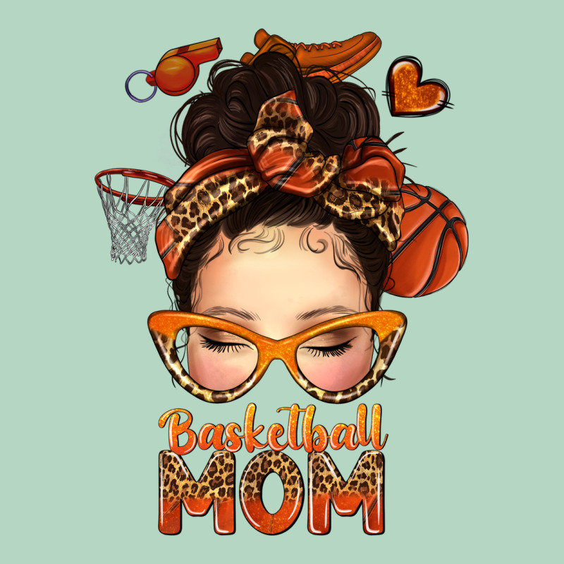 Basketball Messy Bun Mom Classic Tee by texasbilliewilder | Teevron