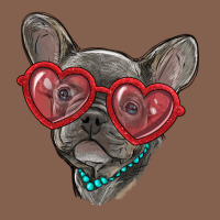 French Bulldog With Love Glasses Zipper Hoodie | Teevron