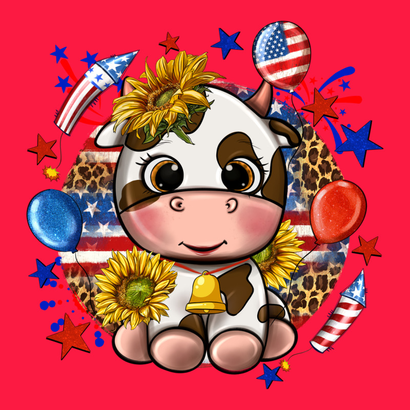 Cute Cow Fourth Of July Zipper Hoodie by texasbilliewilder | Teevron