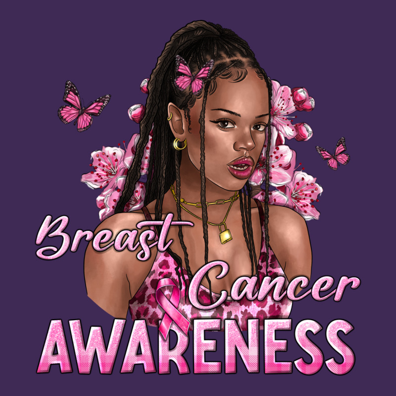 Breast Cancer Awareness Afro Woman Premium Hoodie by NancyCooperArtShop | Teevron