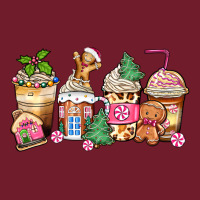 Pink Gingerbread Coffee Cups Zipper Hoodie | Teevron