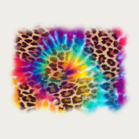 Leopard Tie Dye Background Zipper Hoodie | Teevron