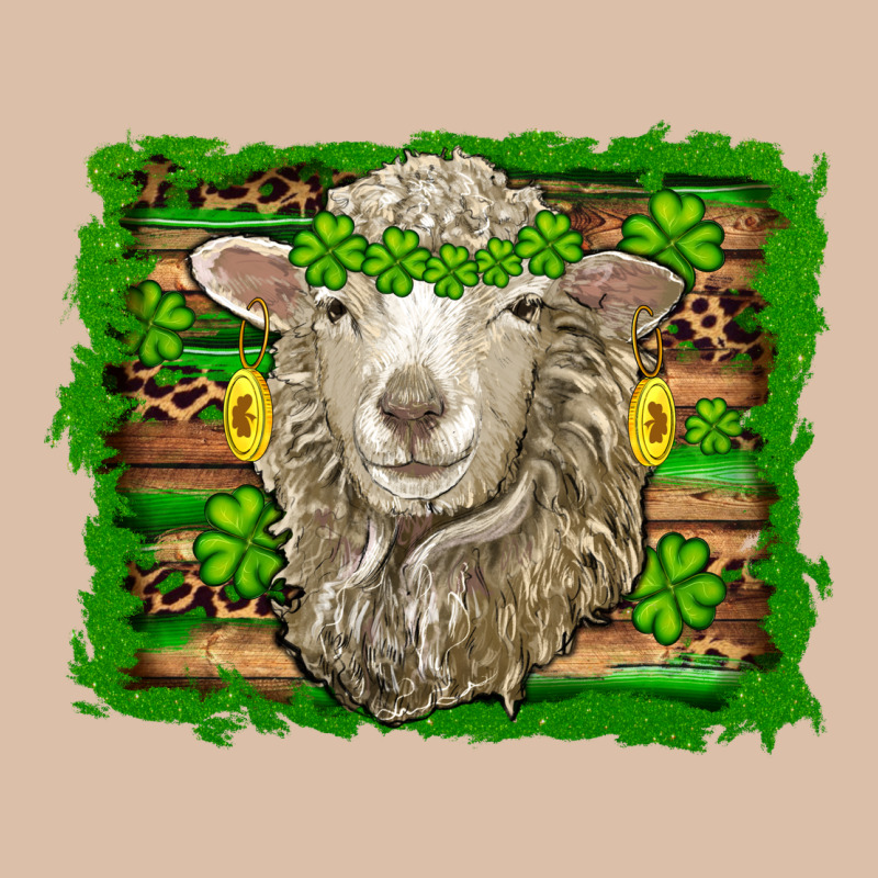 St Patricks Day Sheep Shamrock Gold  Serape Leopard Glitter Urban Heavy Tee by Artiststas | Teevron