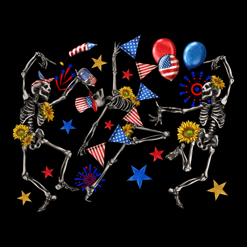 Fourth Of July Dancing Skeleton Zipper Hoodie by texasbilliewilder | Teevron