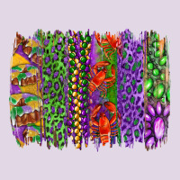 Mardi Gras Brush Strokes King Cake And Craw Fish Classic Tee | Teevron
