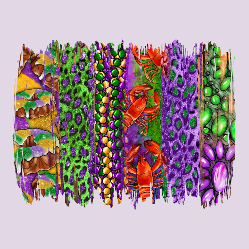 Mardi Gras Brush Strokes King Cake And Craw Fish Classic Tee by RanaPortraitStore | Teevron