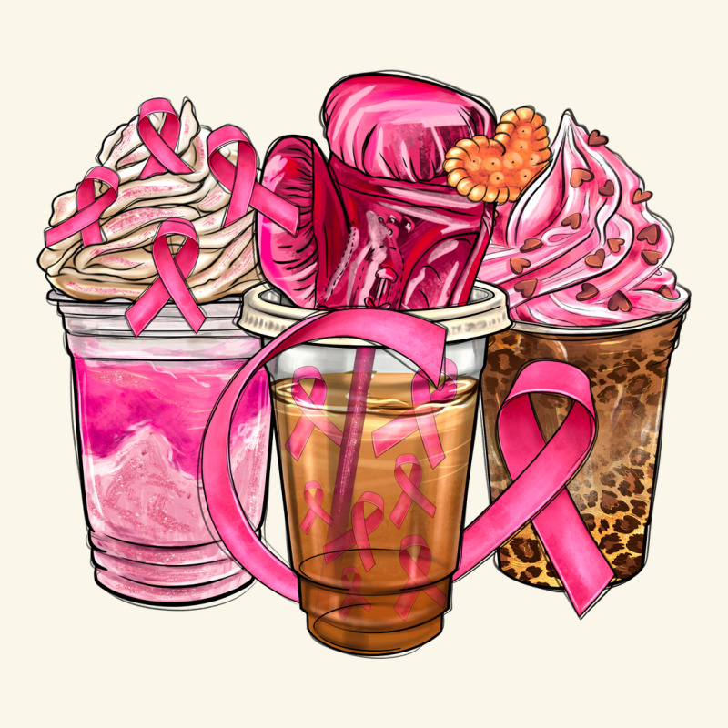 Breast Cancer Coffee Cups Premium Hoodie by NancyCooperArtShop | Teevron