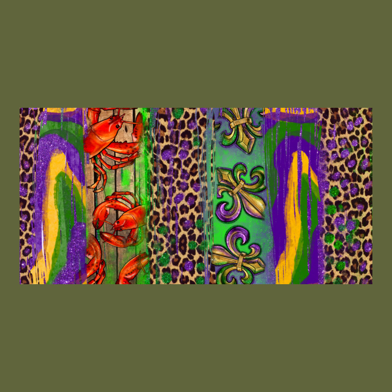 Mardi Gras Brushstrokes Crawfish Fleur De Lis Classic Tee by RanaPortraitStore | Teevron