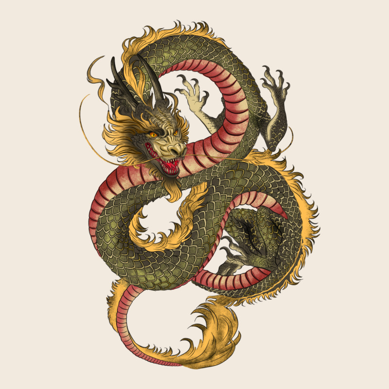 Green And Yellow Dragon Zipper Hoodie by RanaPortraitStore | Teevron