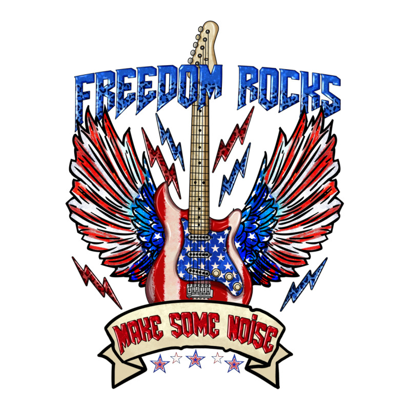 Freedom Rocks Make Some Noise Zipper Hoodie by texasbilliewilder | Teevron