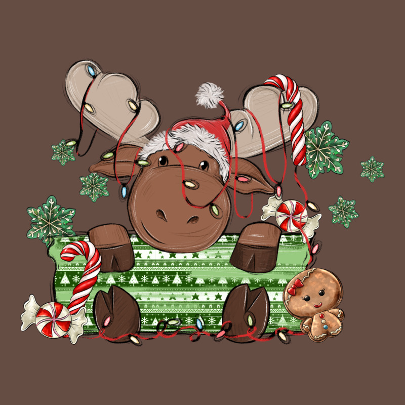 Christmas Reindeer Long Sleeve Tee by MaliasSmallBusiness | Teevron