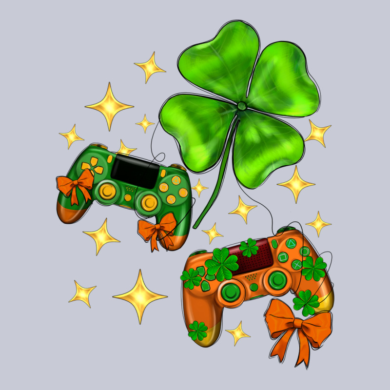 St. Patrick's Day With Game Control And Clover Heavyweight Hoodie by Neo Western | Teevron