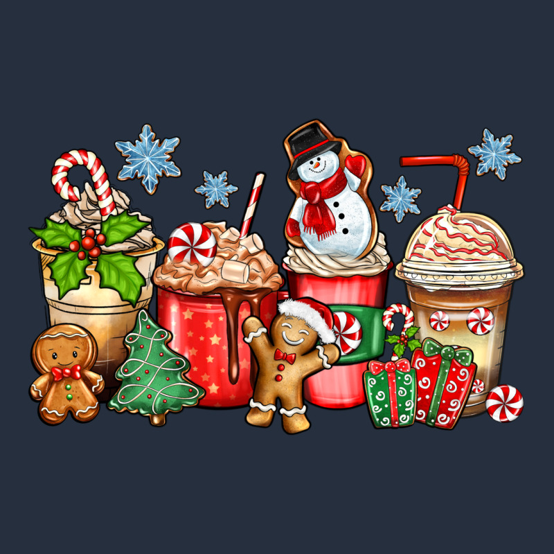 Christmas Coffee Cups Zipper Hoodie by Zillion Design Studio | Teevron