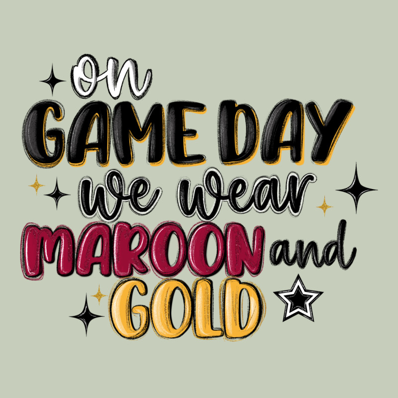 On Game Day We Wear Maroon And Gold Long Sleeve Tee by MaliasSmallBusiness | Teevron
